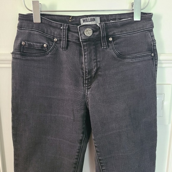 William Rast Mid-Rise Slim Leg Charcoal Gray Jeans 6 - Picture 2 of 7
